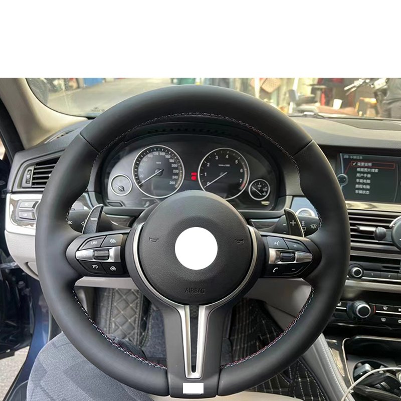 Custom Leather Steering Wheel F30 F32 F10 F20 F07 F01 E46 E60 E90 M3 M4 M5 M7 Steering Wheel for BMW