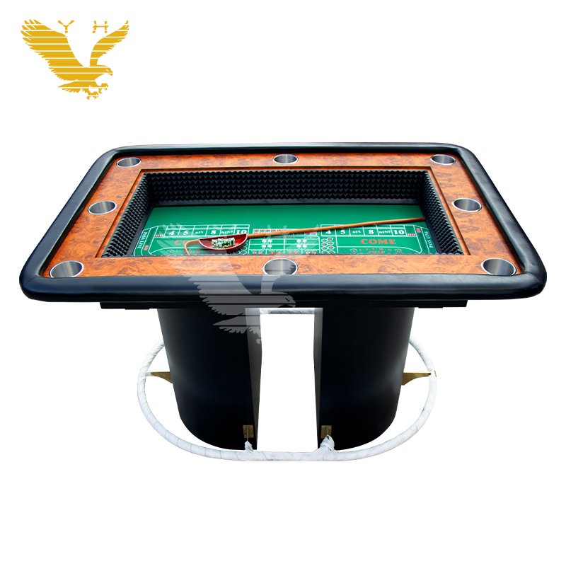 YH 4 in 1 Casino Table 12 Foot Casino Craps Table Gambling Tables