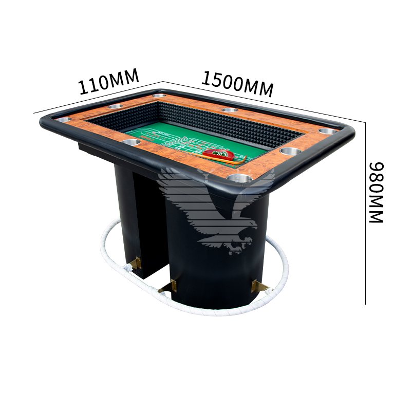YH 4 in 1 Casino Table 12 Foot Casino Craps Table Gambling Tables