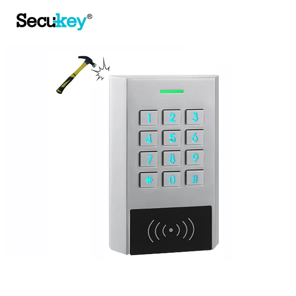 Auto Door Access Control Keypad Waterproof Metal Case Rfid 125khz/13.56Mhz Access Control Keypad Stand-alone With 1000 Users