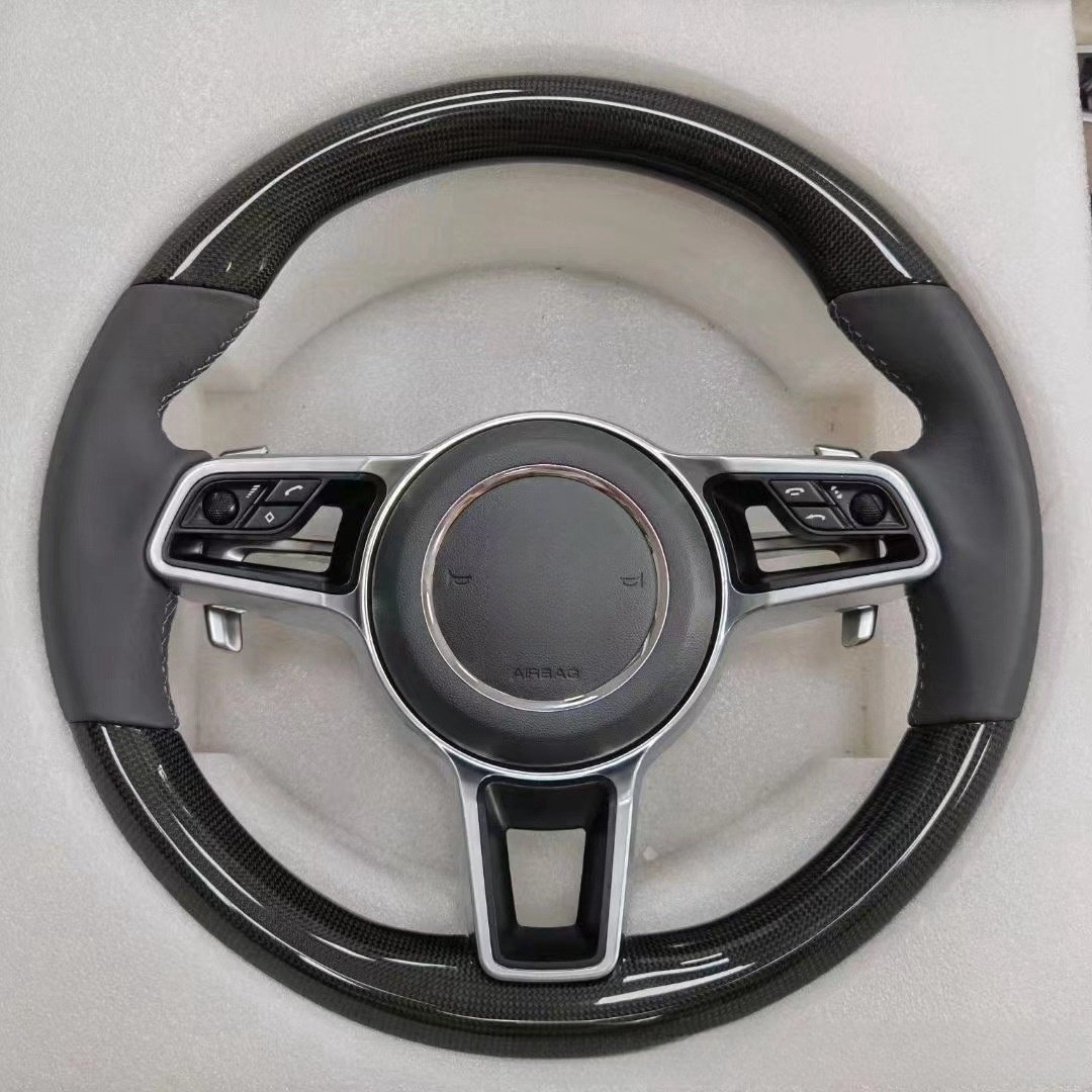 Leather car steering wheel Custom car accessories Leather upgrade LED upgrade retrofit High quality