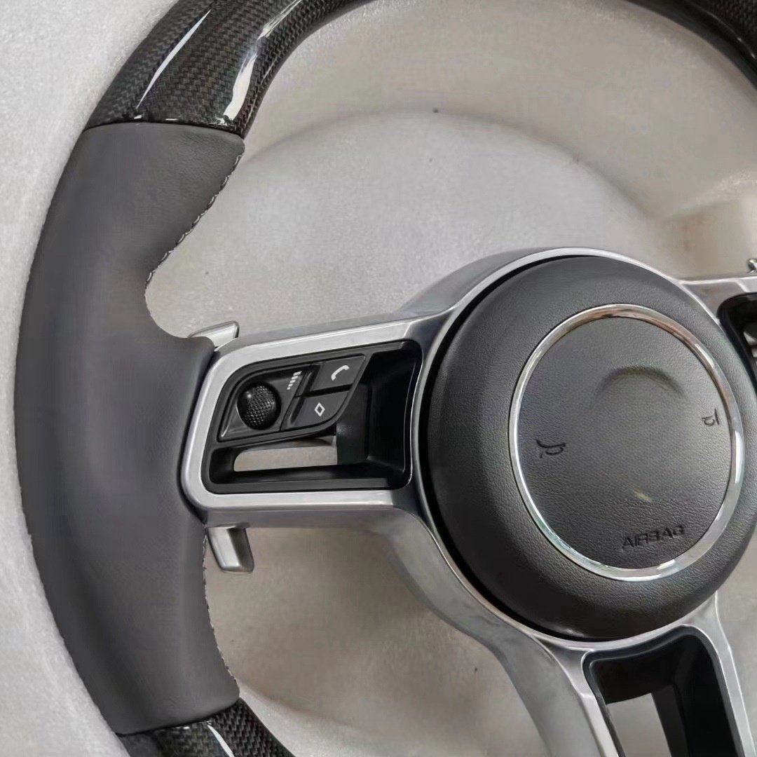 Leather car steering wheel Custom car accessories Leather upgrade LED upgrade retrofit High quality