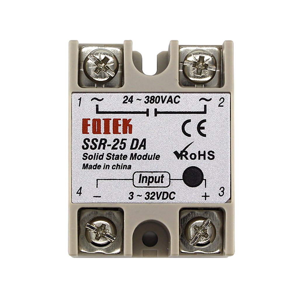 SSR-10DA SSR-25DA SSR-40DA 10A 25A 40A Solid State Relay Module 3-32V Input DC 24-380V AC Output solid state relay