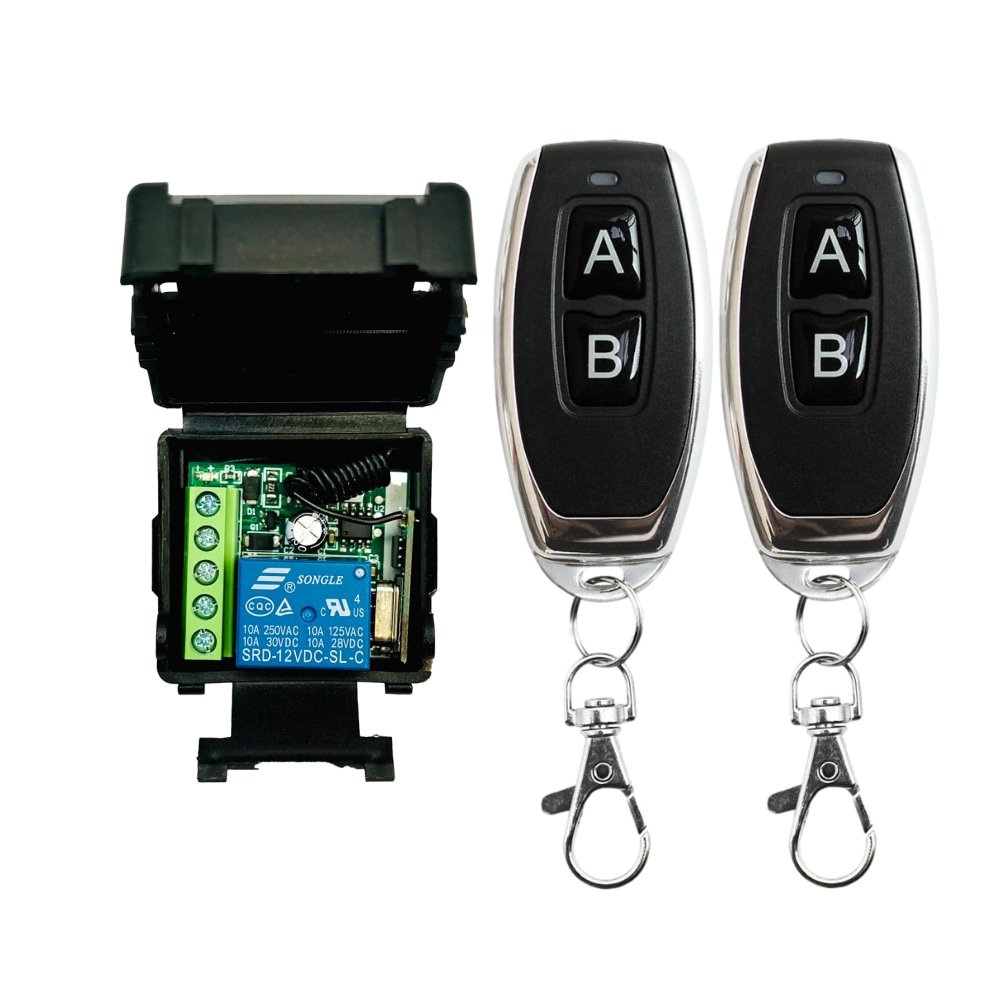 DC 12V 1CH Relay Micro Wireless Receiver Transmitter 433mhz