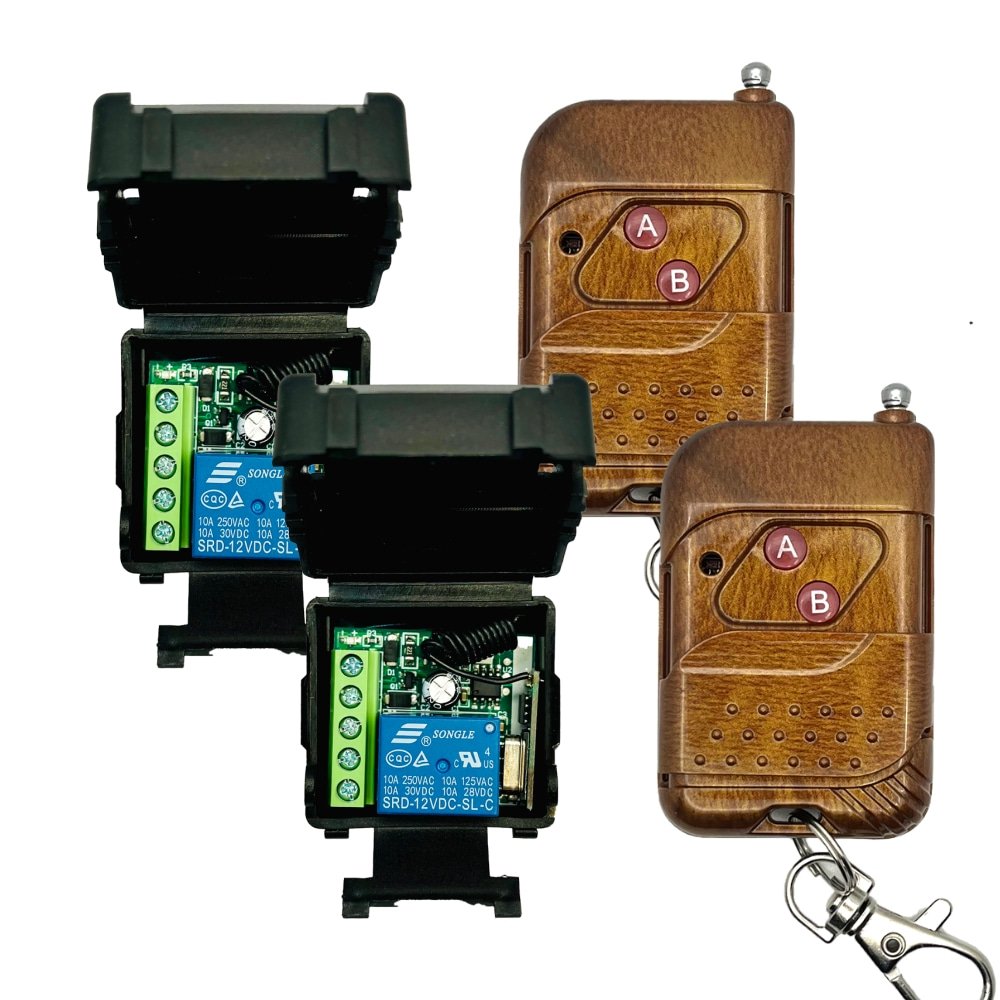 DC 12V 1CH Relay Micro Wireless Receiver Transmitter 433mhz