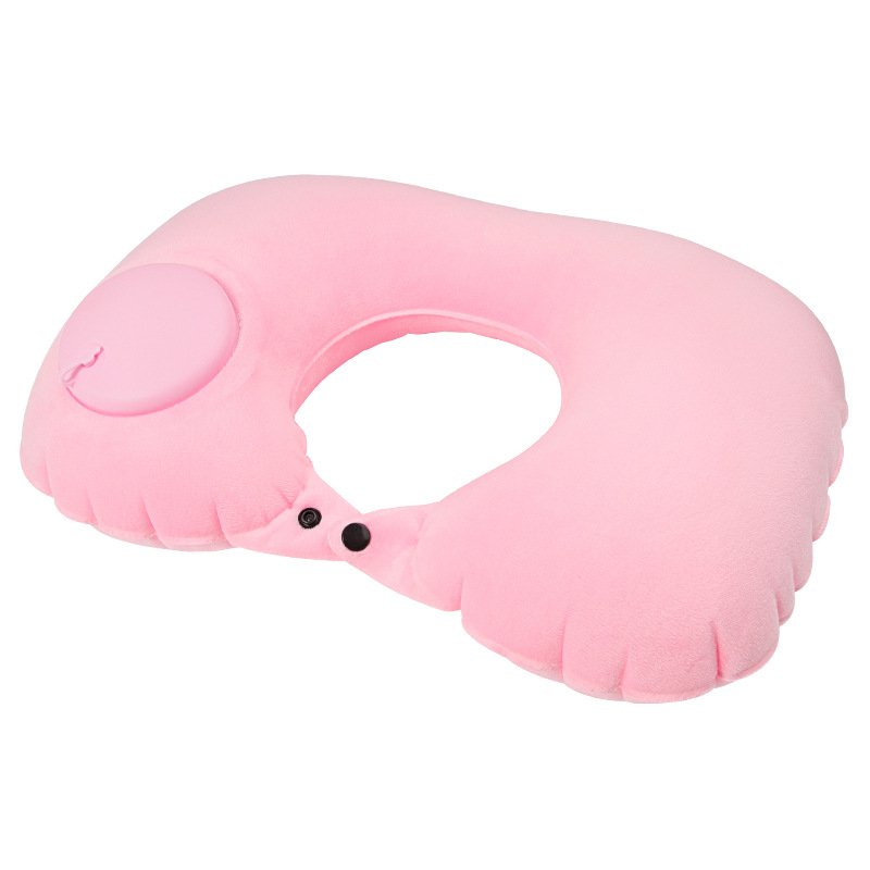 Automatic Inflatable U-shaped Pillow, Portable Neck protection Pillow for Travel, Airplane Pillow