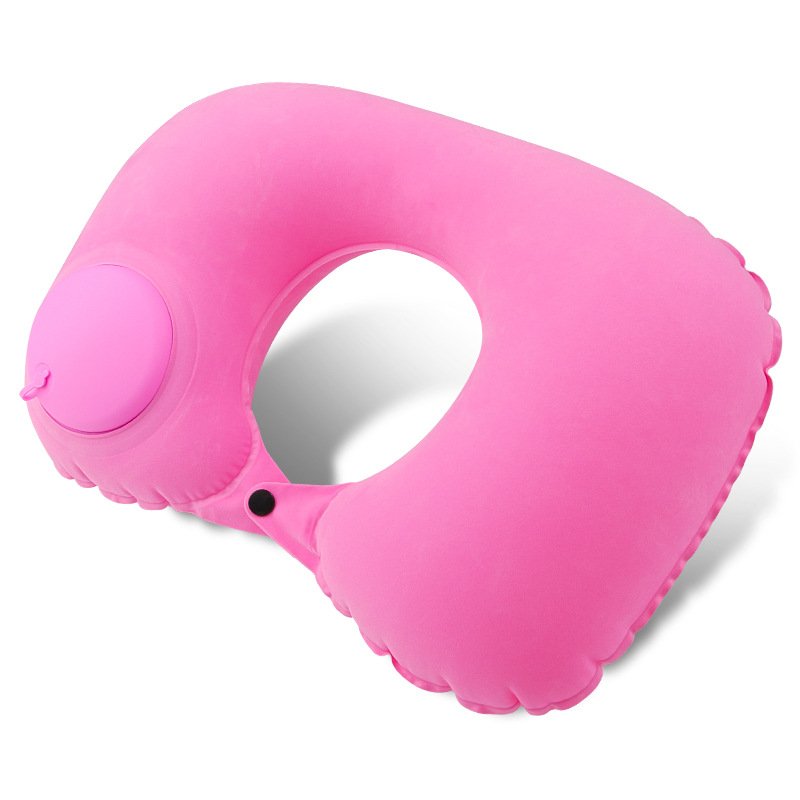 Automatic Inflatable U-shaped Pillow, Portable Neck protection Pillow for Travel, Airplane Pillow