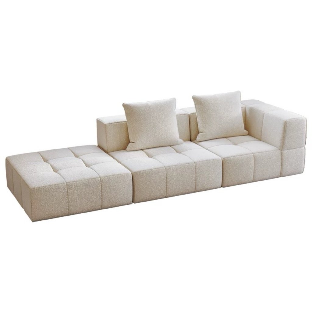 Italian Luxury Vacuum Compressed Packed Sofa Modern Tufted Sectional Floor Couch Fabric Living Room Home Modular Sofa Set