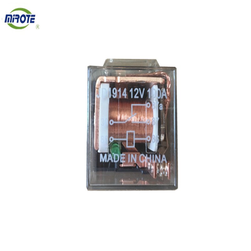 SPDT 5 Terminals Relay JD1914 12V 80A Sealed Transparent Copper Relay