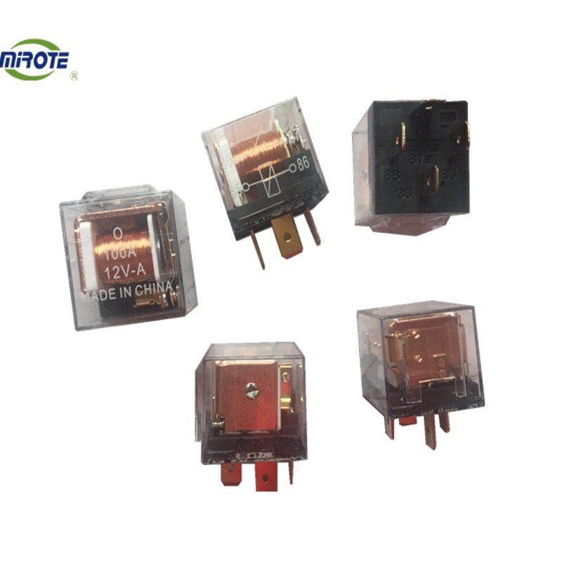SPDT 5 Terminals Relay JD1914 12V 80A Sealed Transparent Copper Relay