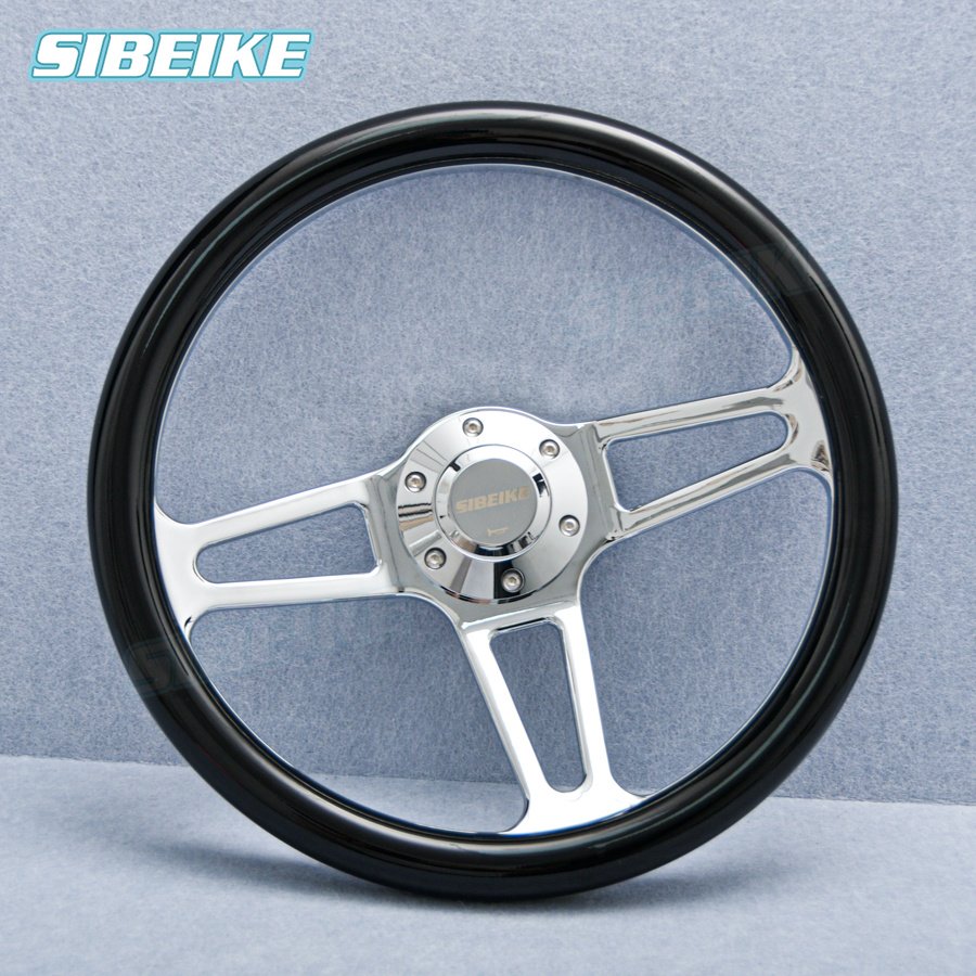14inch 350mm JDM Car Sport Steering Wheel Universal ABS Black Sim Racing Steering Wheel for Universal Car Accessories