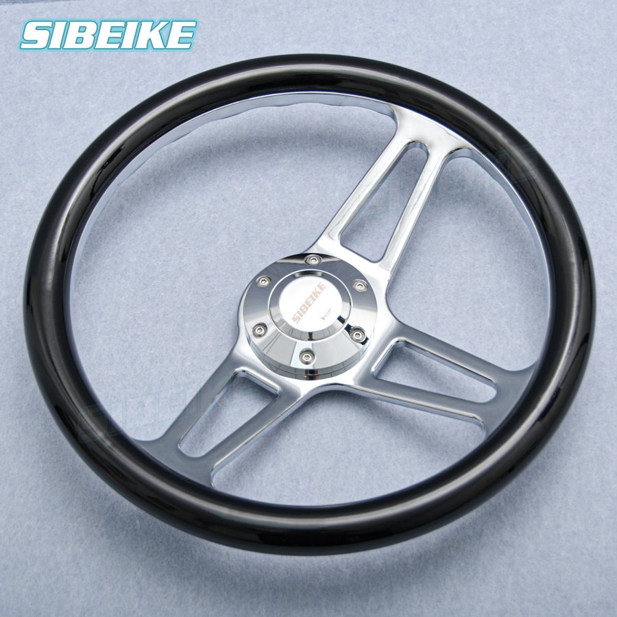 14inch 350mm JDM Car Sport Steering Wheel Universal ABS Black Sim Racing Steering Wheel for Universal Car Accessories