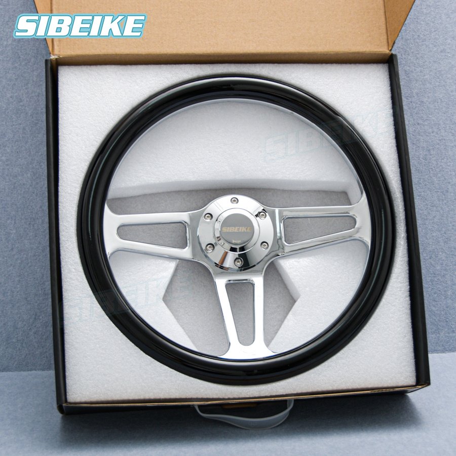 14inch 350mm JDM Car Sport Steering Wheel Universal ABS Black Sim Racing Steering Wheel for Universal Car Accessories