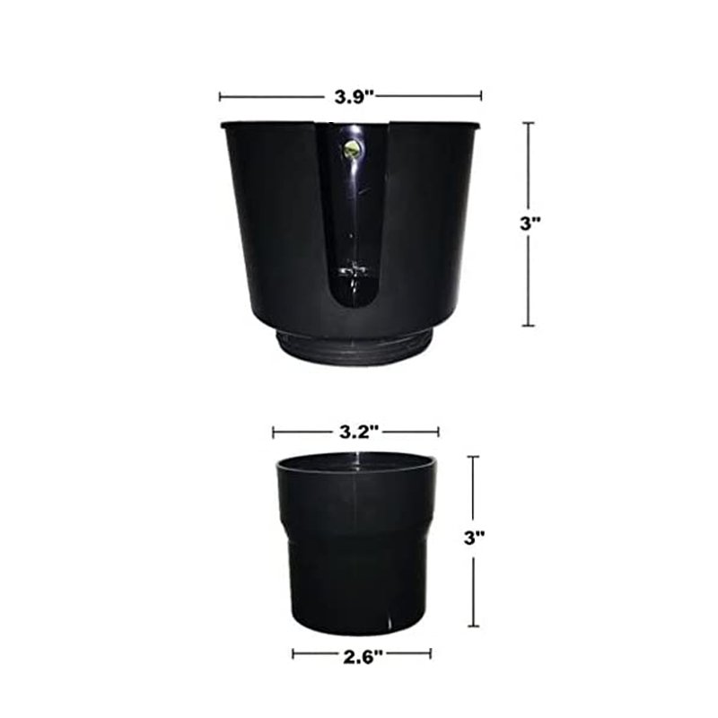 Longyang Expands Car Cup Adapter Insert Holder for Water Bottle Black Car Water Cup Holder Car Interior Accessories