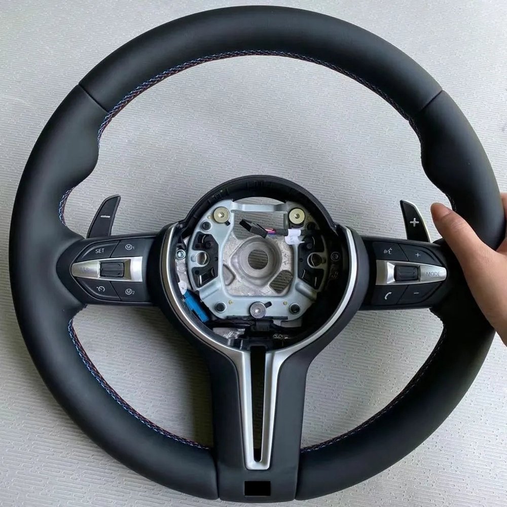 Custom Leather Auto Car Steering Wheel for BMW F01 F02 F03 F04 F06 F07 F10 F11 F12 F15 F16 F18 F20 F25 F26 F30 F32 E60 M3 M5 M6
