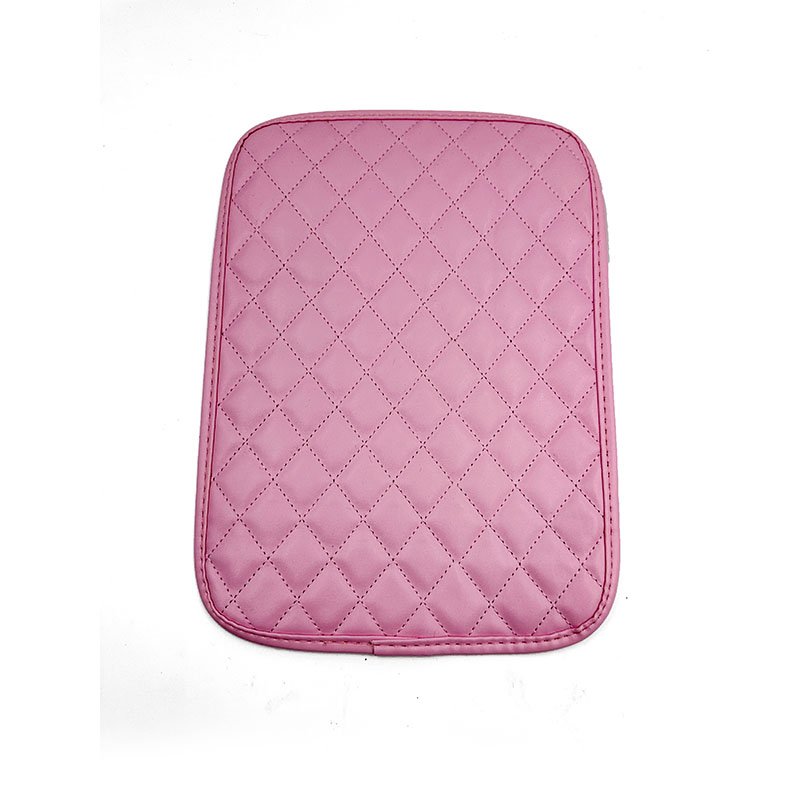 Women Girl Car Interior Accessories Leather Car Center Console Cover with Armrest Pad Prevents Scratches on Front Position