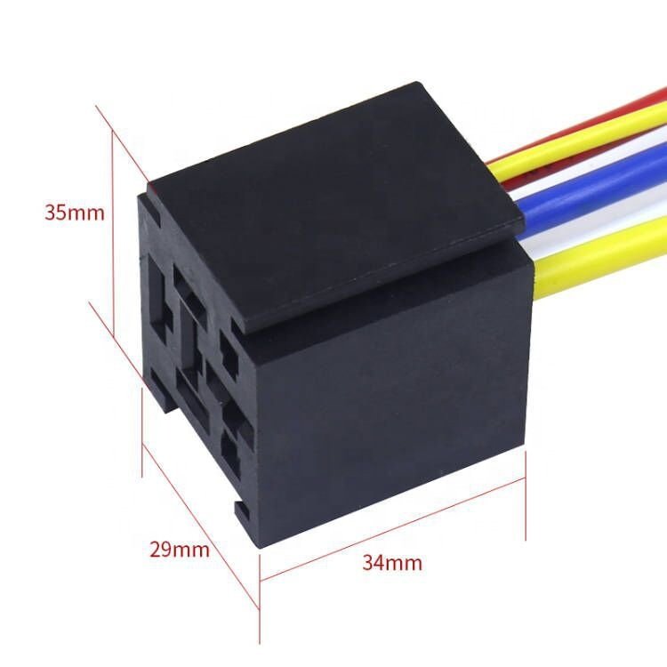 Ace Model 40A/80A Car Automotive Relay Socket 4/5 Pin 12V Automobile Relay with Socket