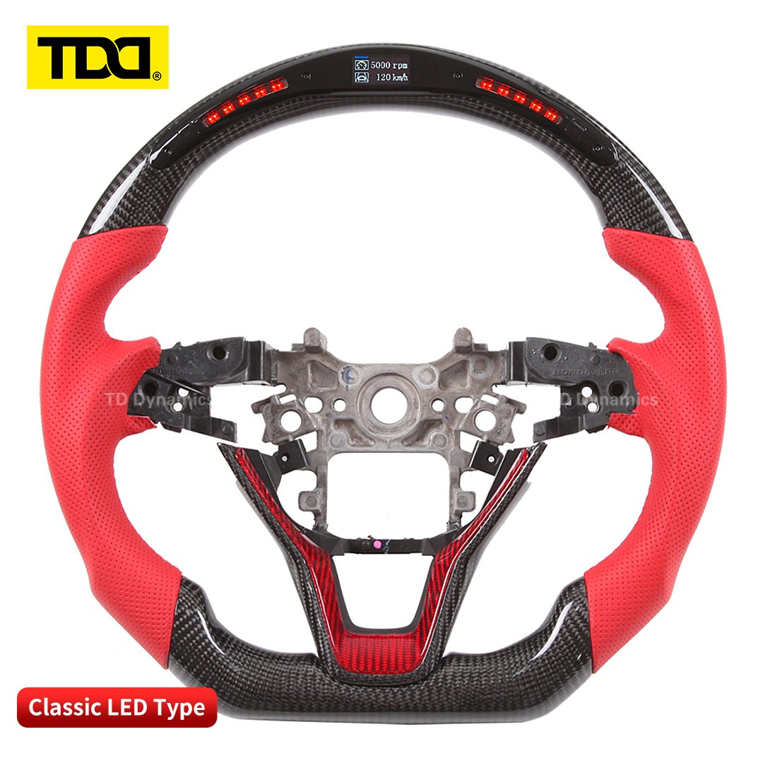 TDD Carbon Fiber LED Steering Wheel for Honda Accord