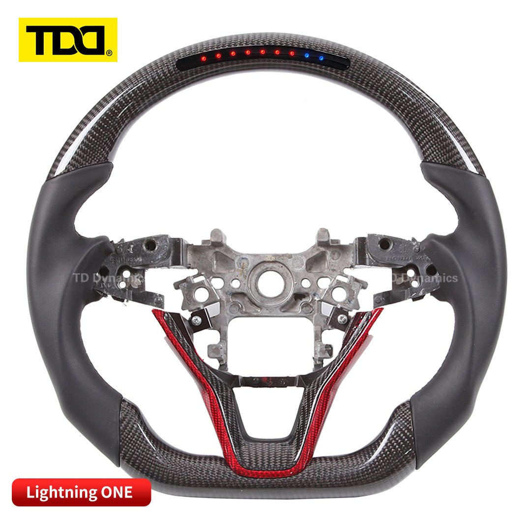 TDD Carbon Fiber LED Steering Wheel for Honda Accord