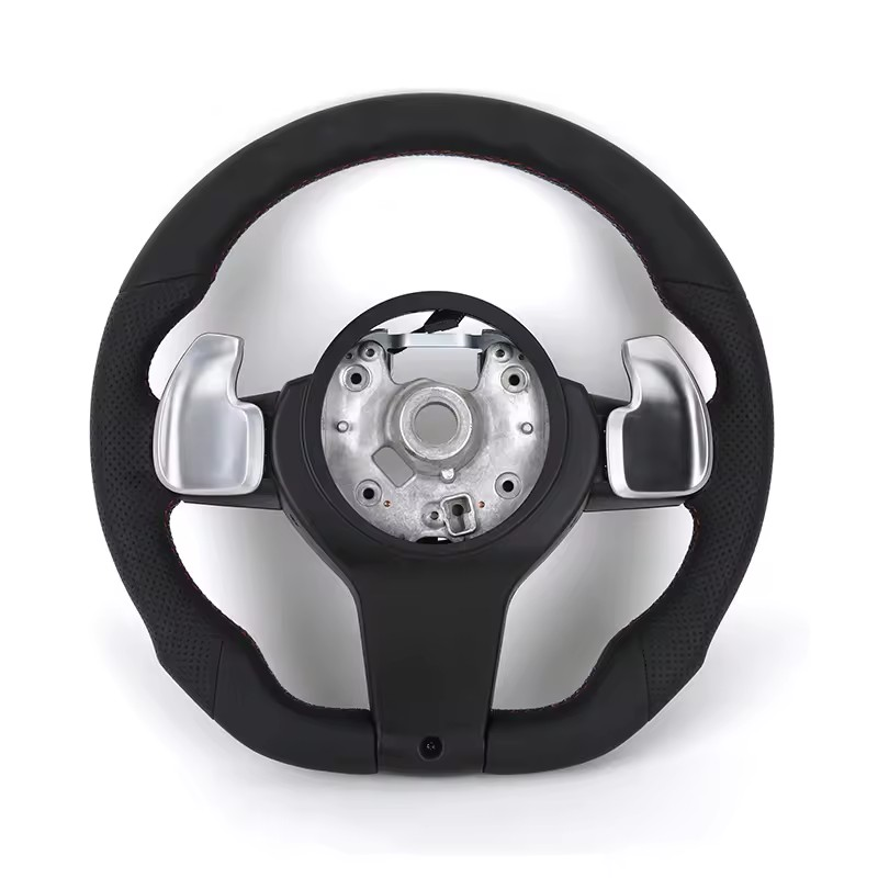 Wide Paddle Half Alcantara Leather M Sport Steering Wheel for BMW F10 F30 F20 F80 F18 M5 F90 F48 X3 F25 X5 F15 F85 X6 F16 F86