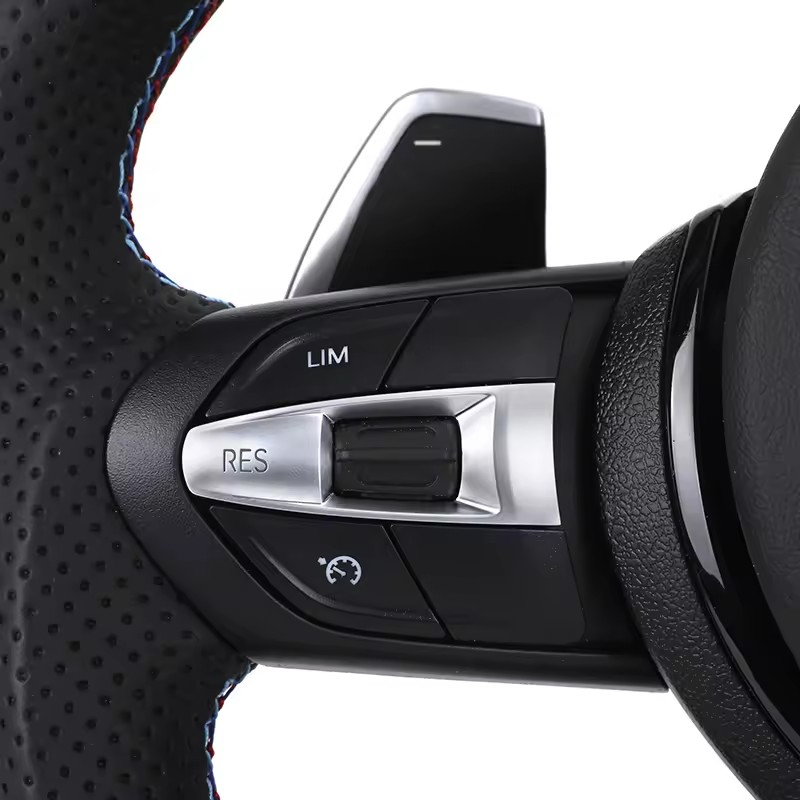 Wide Paddle Half Alcantara Leather M Sport Steering Wheel for BMW F10 F30 F20 F80 F18 M5 F90 F48 X3 F25 X5 F15 F85 X6 F16 F86