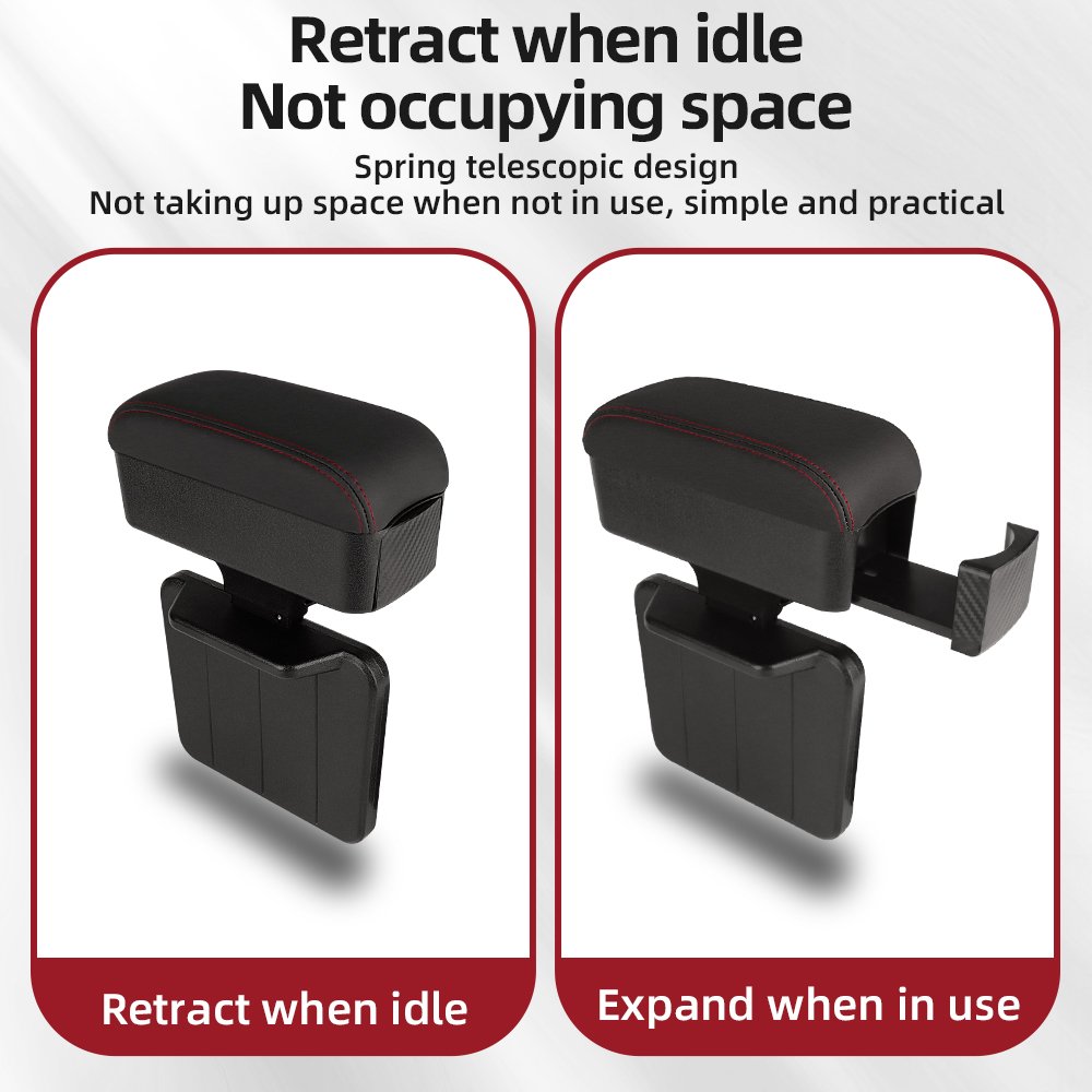 Universal Car Center Console Storage Box Arm Rest Pillow Box Hand Rest Support Car Armrest Organizer Cushion