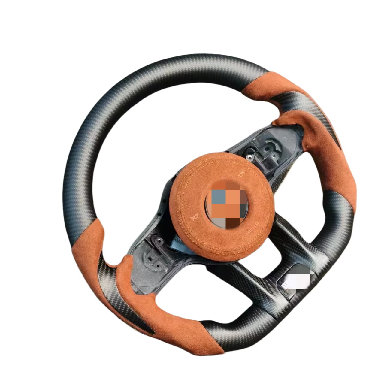 Factory gloss red leather carbon fiber steering wheel for S-Class w222 2015 bnh xe glc For Mercedes w203