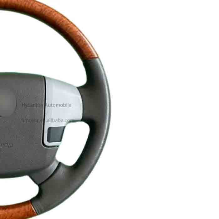 Upgrade Custom Sports modification Alcantara Leather wooden Steering Wheel For Toyota Land Cruiser LC200 Car Steering Wheel