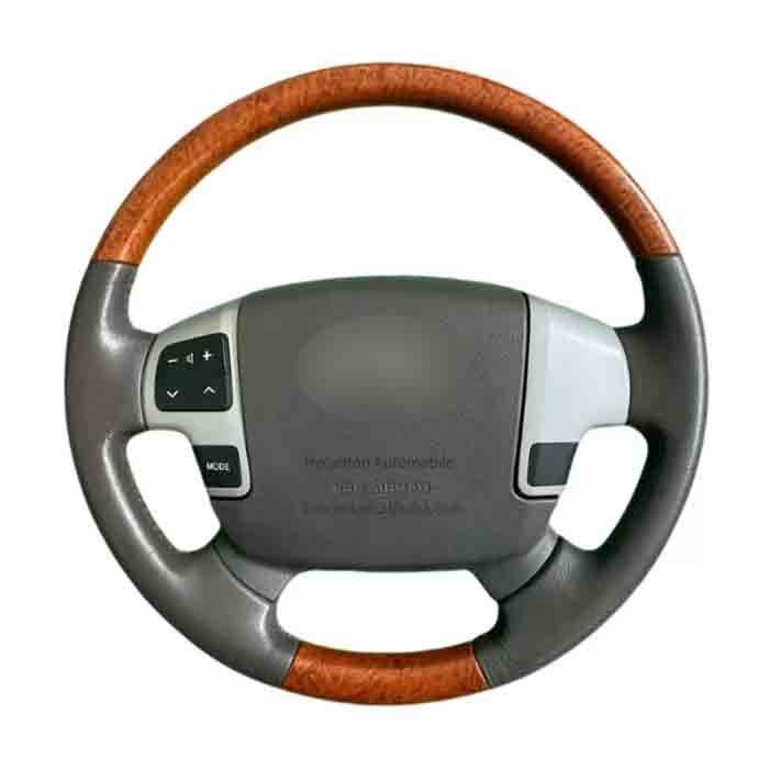 Upgrade Custom Sports modification Alcantara Leather wooden Steering Wheel For Toyota Land Cruiser LC200 Car Steering Wheel