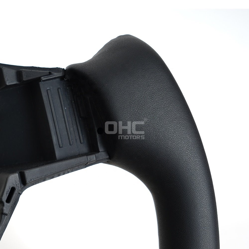 US Local Stock Black Full Leather Steering Wheel For Tesla Model 3 Yoke Steering Wheel With Heating 2016~2022