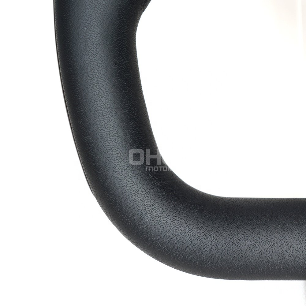US Local Stock Black Full Leather Steering Wheel For Tesla Model 3 Yoke Steering Wheel With Heating 2016~2022