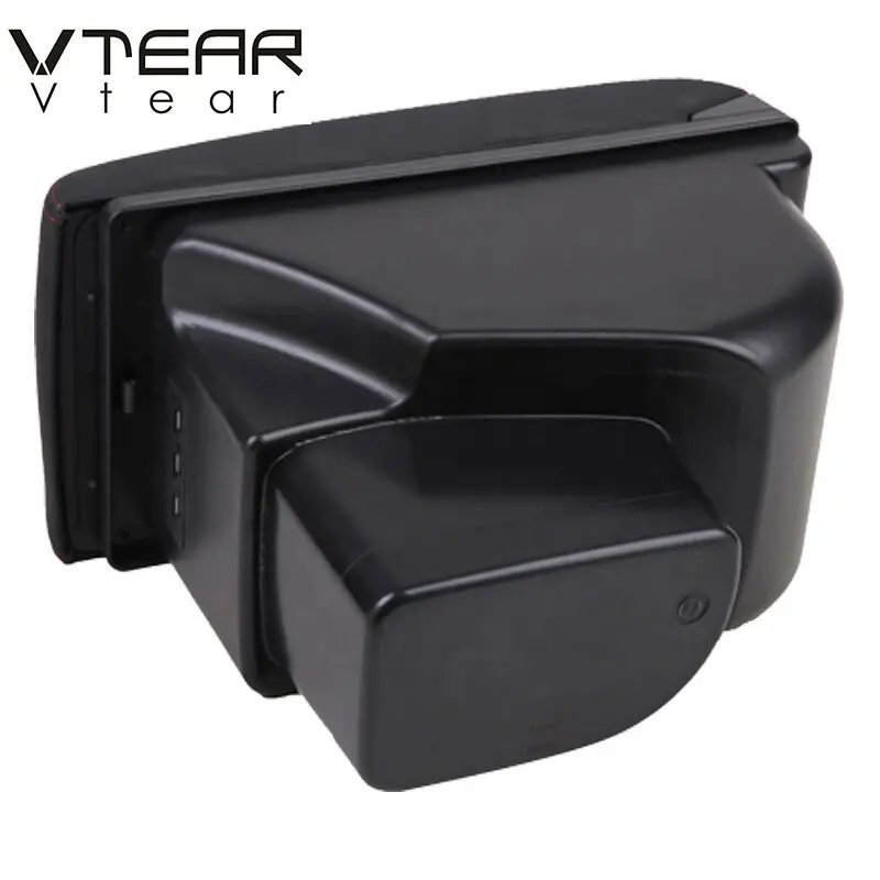 Vtear for Kia Soul Armrest Box USB Charging Heighten Double Layer Storage Box Central Store Content Arm Rest Box Car Accessories
