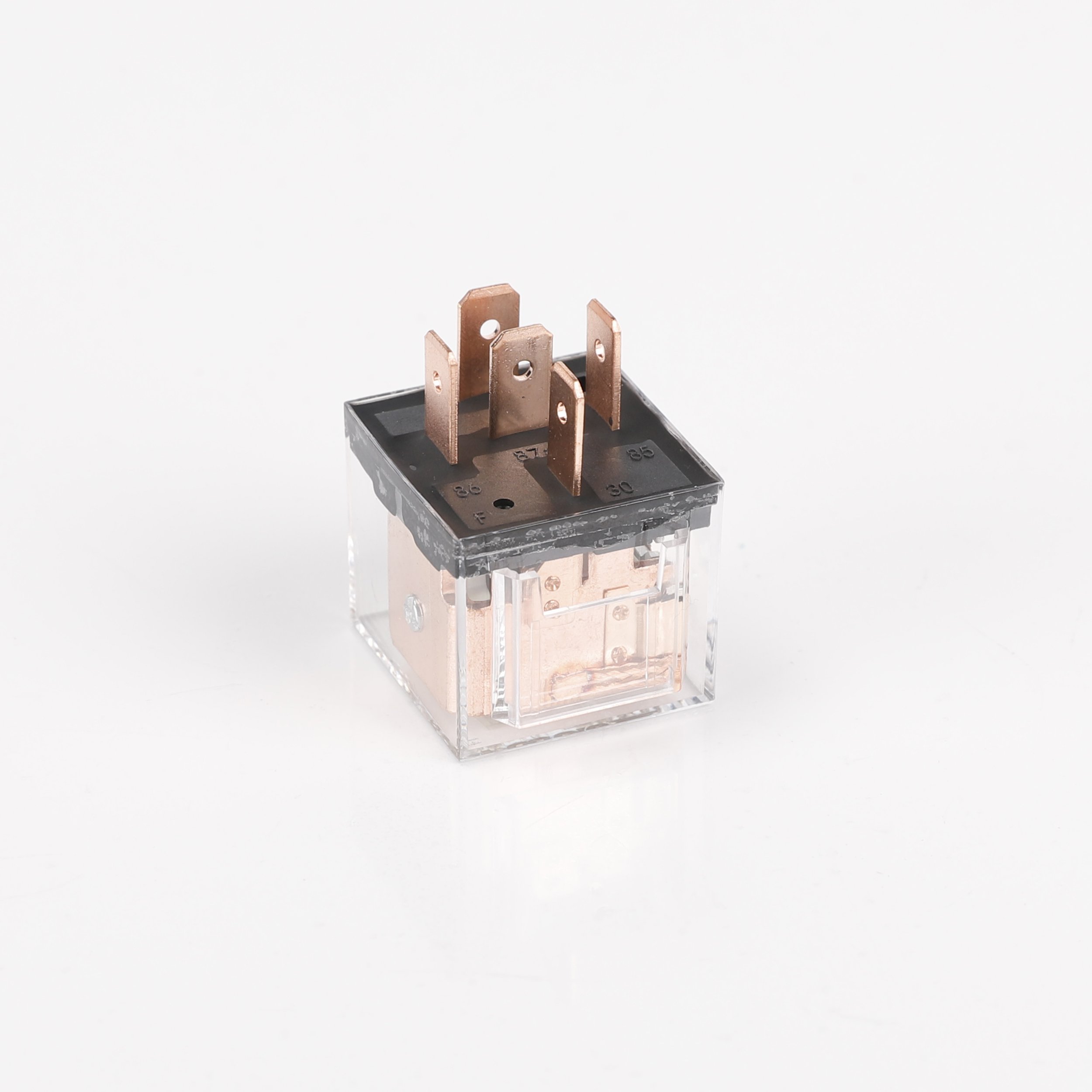 Transparent 12 Volt Relay 12V 60A 80A 5Pin With Led Relay 24v Auto Electrical Relais Jd1914 Headlight Horn Relay