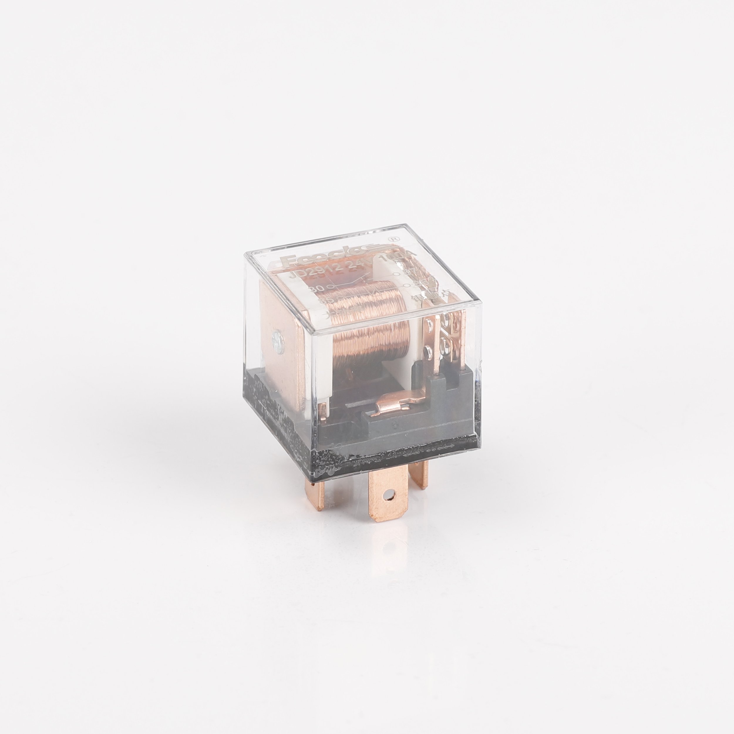 Transparent 12 Volt Relay 12V 60A 80A 5Pin With Led Relay 24v Auto Electrical Relais Jd1914 Headlight Horn Relay