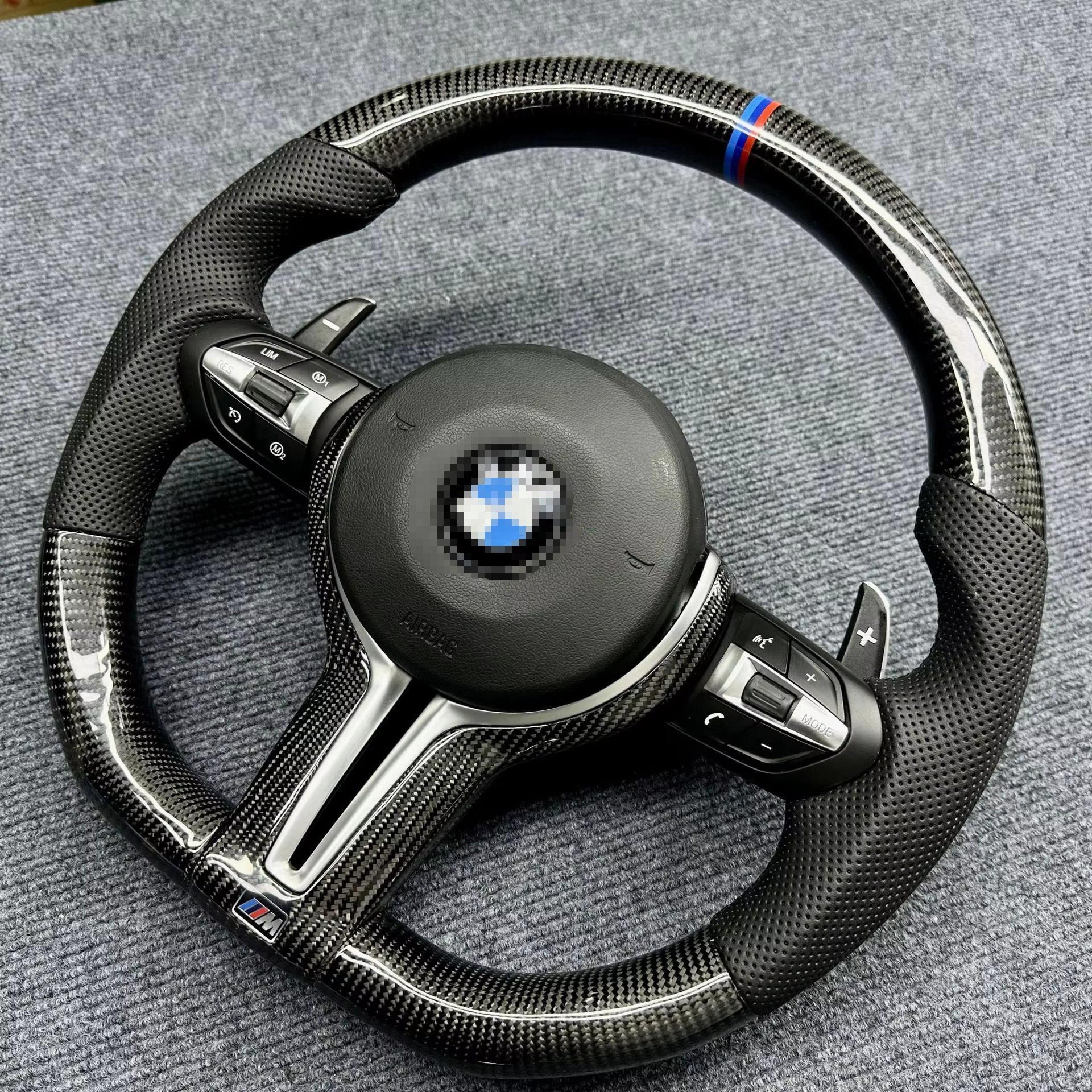 custom leather carbon steering wheel for bmw g series f30 f10 m2 m3 m5 m4 m6 x5 x6 plug and play