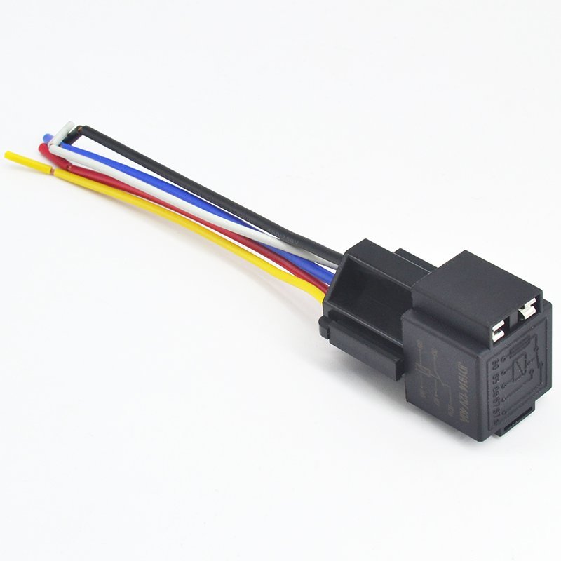 Hot Selling High Temperature Resistance 5 Pin Auto Electrical Cables Harness Relay Socket