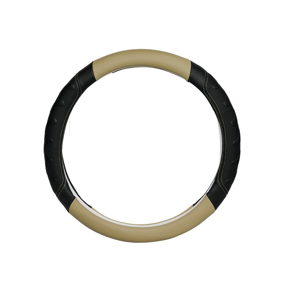 Car Steering Wheel Cover Interior Accessories Universal Genuine Leather Universal Fit for 36 to 38cm Wheels Custom