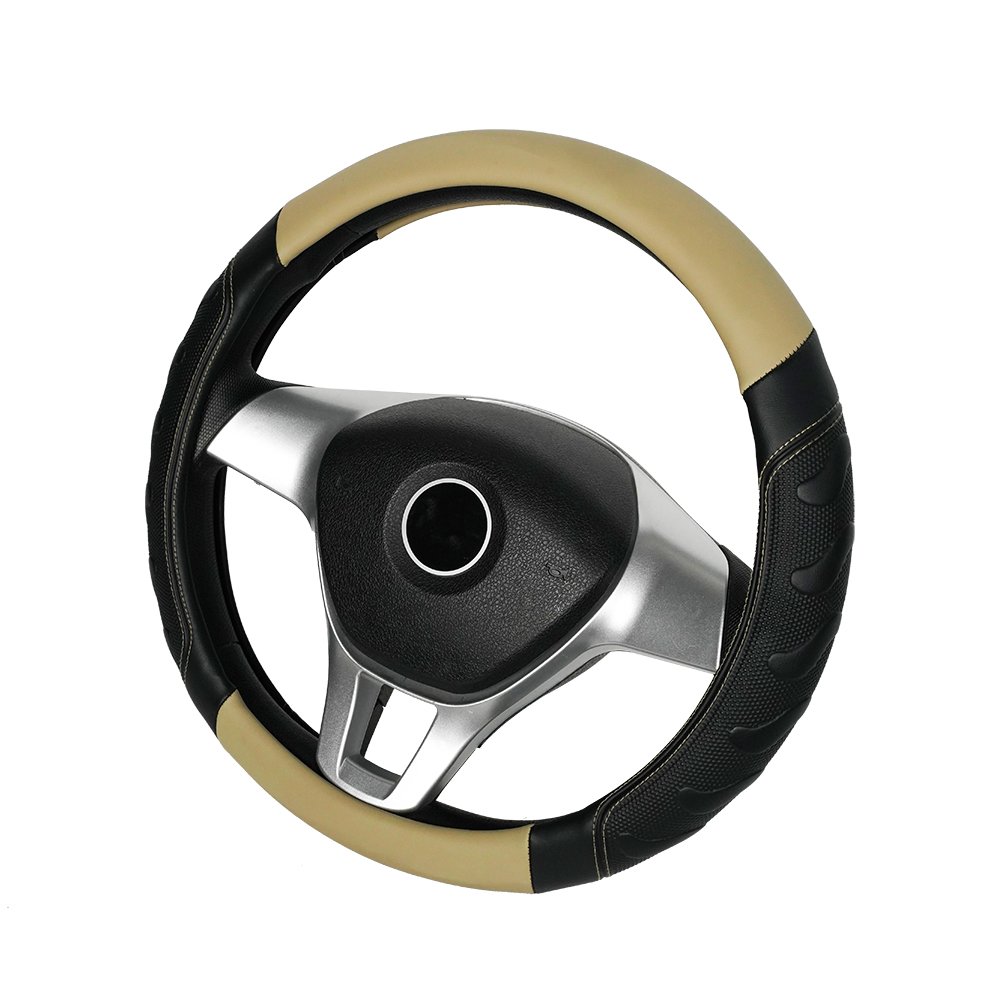 Car Steering Wheel Cover Interior Accessories Universal Genuine Leather Universal Fit for 36 to 38cm Wheels Custom