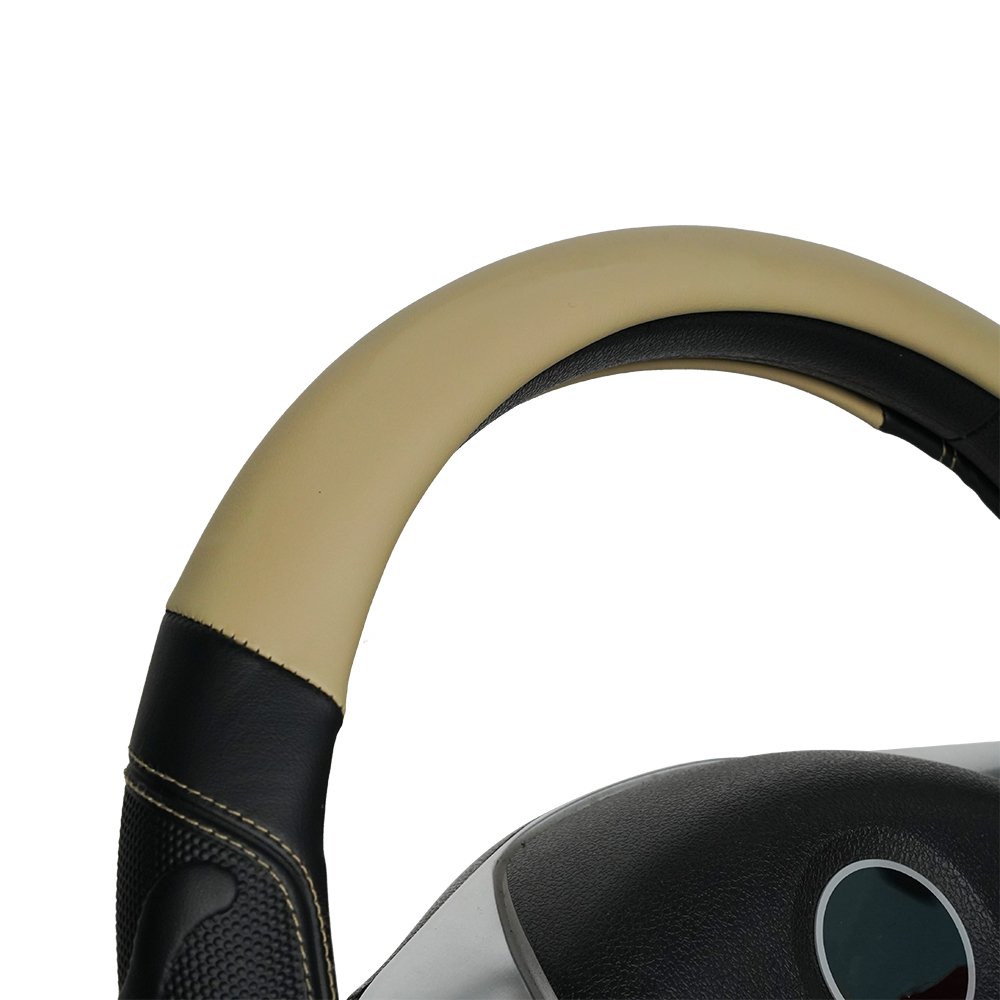 Car Steering Wheel Cover Interior Accessories Universal Genuine Leather Universal Fit for 36 to 38cm Wheels Custom