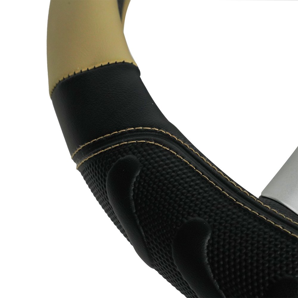 Car Steering Wheel Cover Interior Accessories Universal Genuine Leather Universal Fit for 36 to 38cm Wheels Custom