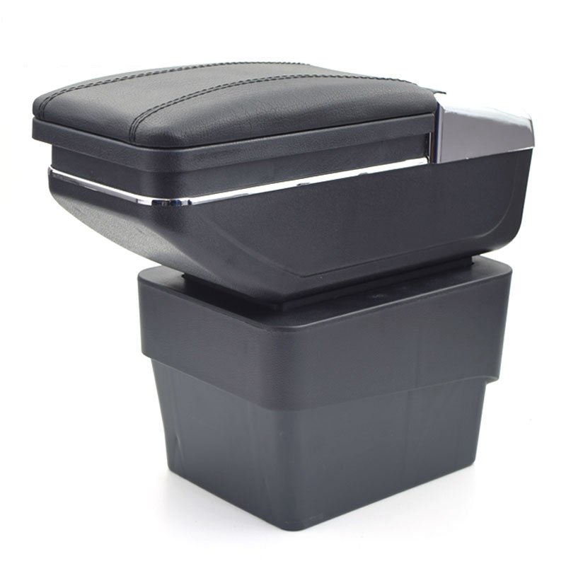 For VW Skoda Octavia A7 Armrest Box Center Console Central Store Content Box with Cup Holder Interior Car Accessories Parts