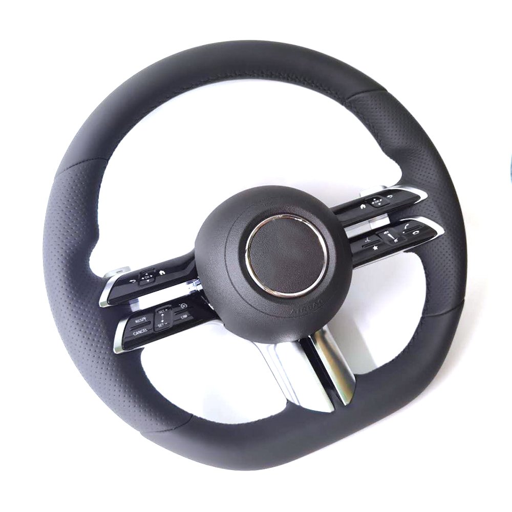 Professional Car Steering Wheel Real Leather Steering Wheel For Mercedes-Benz w205 w213 gle gls w219 w204 GLA GLC GLB