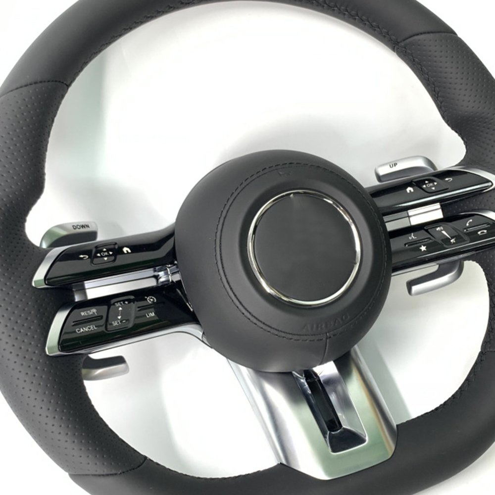 Professional Car Steering Wheel Real Leather Steering Wheel For Mercedes-Benz w205 w213 gle gls w219 w204 GLA GLC GLB