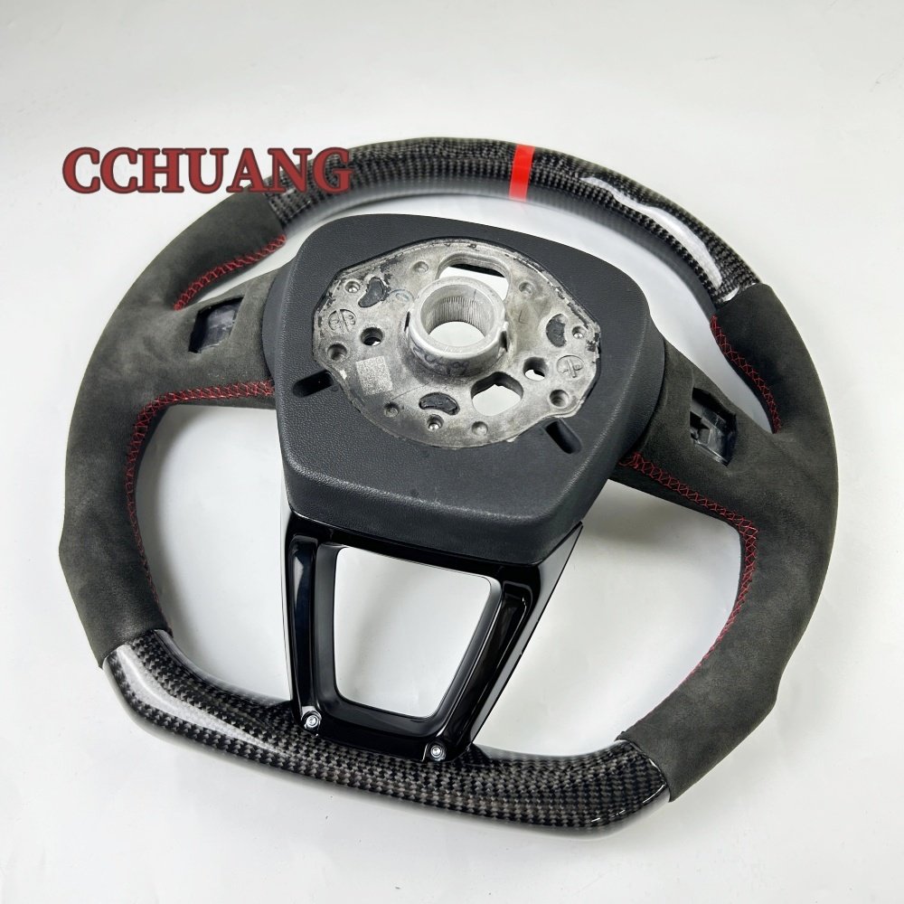 Tbest-selling high-quality car steering wheel is Audi A3 A4 A5 Q5 Q7 Carbon fiber steering wheel suitable for upgrading