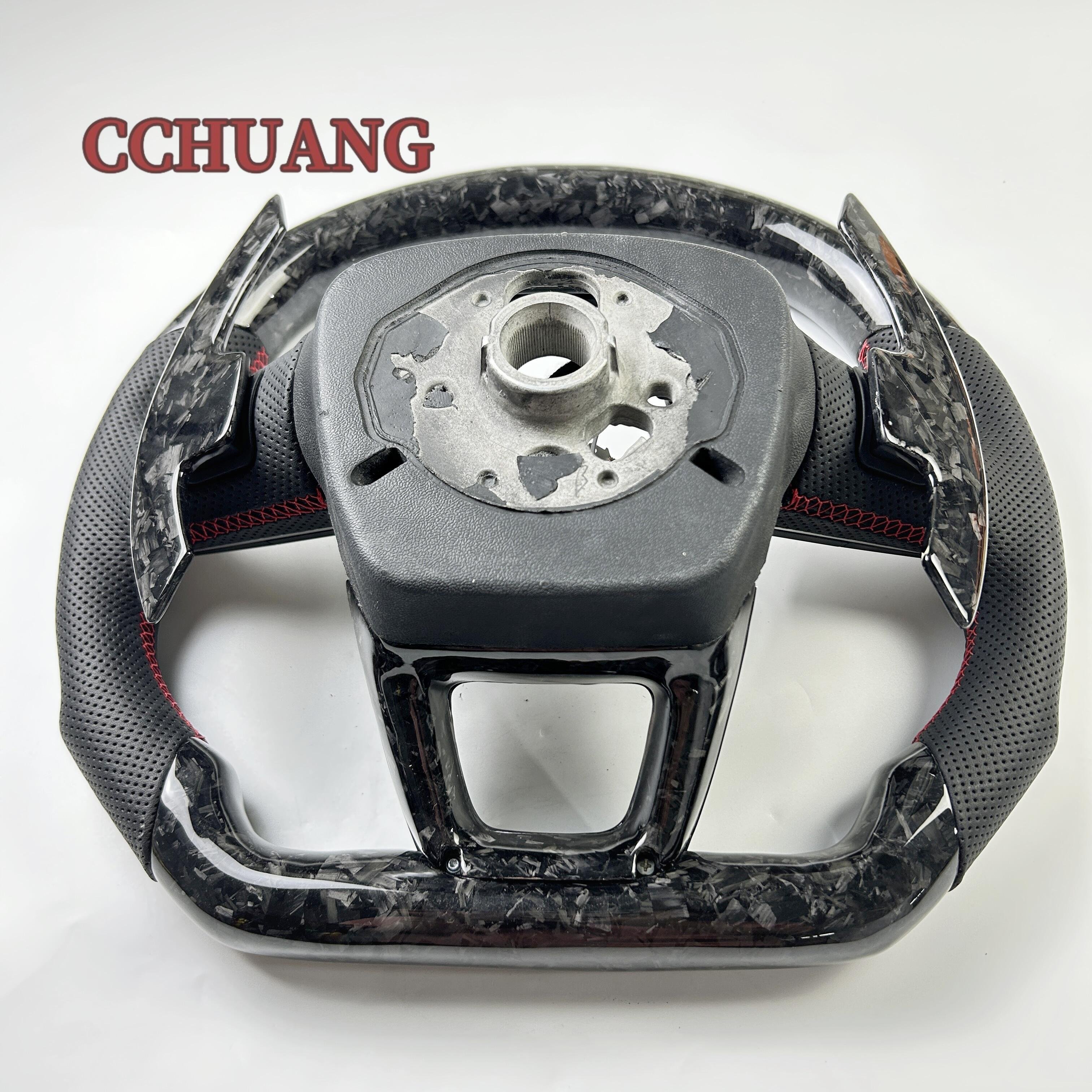 Tbest-selling high-quality car steering wheel is Audi A3 A4 A5 Q5 Q7 Carbon fiber steering wheel suitable for upgrading