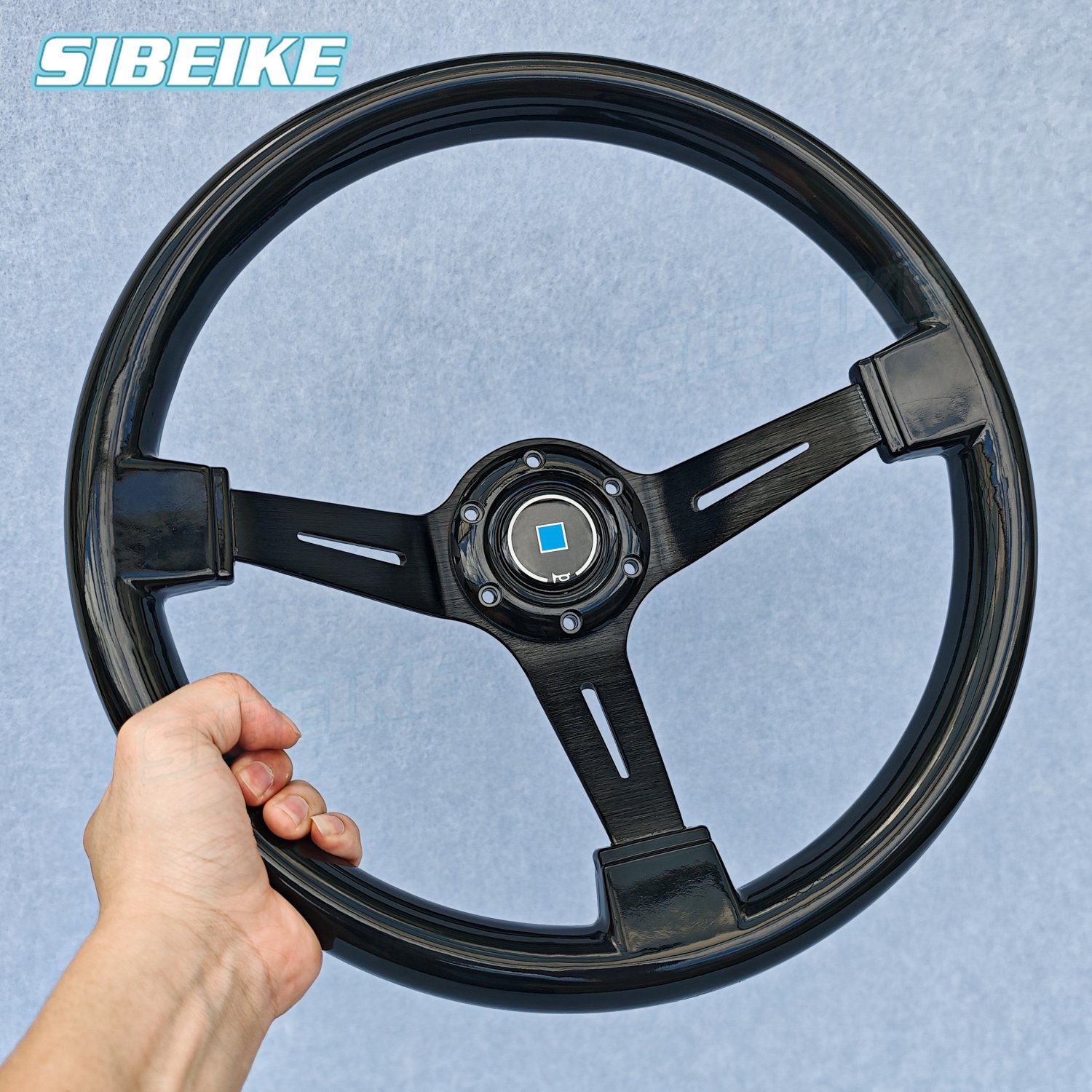 JDM 14inch Black ABS Steering Wheel Modified Car Racing Sports Steering Wheel Car Accessories