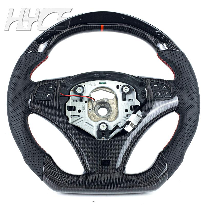 Custom car Alcantara carbon fiber steering wheel suitable for BMW E60 E61 E62 E63 E64 5 Series 6 Series