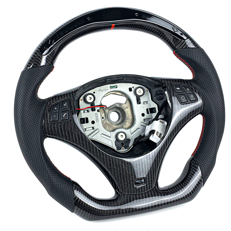 Custom car Alcantara carbon fiber steering wheel suitable for BMW E60 E61 E62 E63 E64 5 Series 6 Series