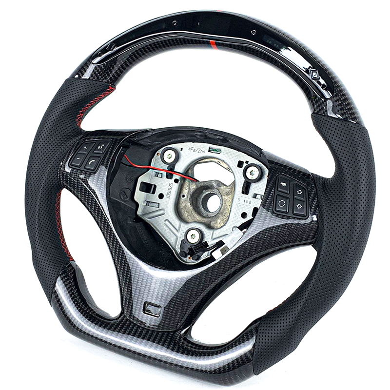 Custom car Alcantara carbon fiber steering wheel suitable for BMW E60 E61 E62 E63 E64 5 Series 6 Series