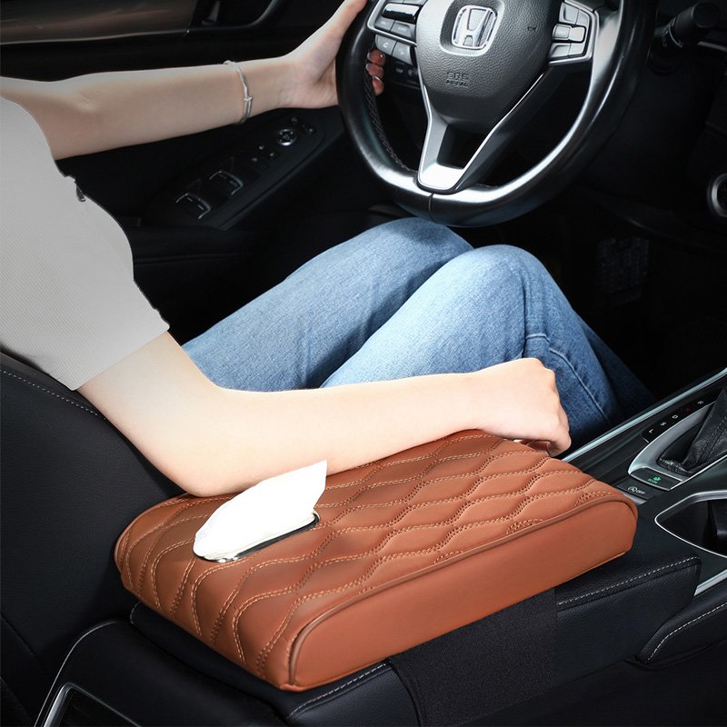 Waterproof Non Slip Interior Accessories Car Armrest Seat Storage Box Mat for Most Vehicle